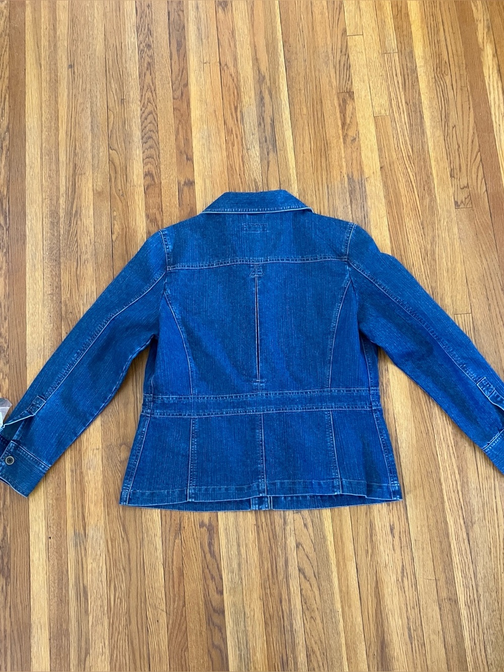 Cherokee Dark Blue Denim Jacket with Button Front - Picture 2 of 4